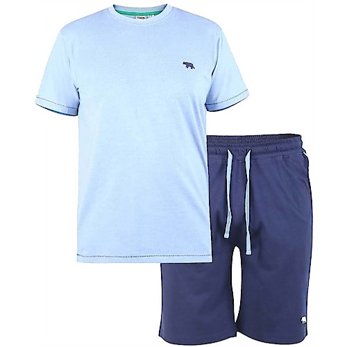 D555 Stanmore T-Shirt And Shorts Loungewear Set Navy/Blue